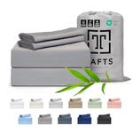 Tafts Bamboo Bedsheet Set, 400TC, King Size, Space Grey