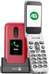 Doro 2880 4G Unlocked Basic Mobile Phone For Seniors With External Screen, Loud And Clear Sound, Large Buttons, Assistance Button, Camera And USB C Charging With Cradle [UK And Irish Version]