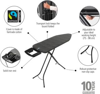 Brabantia Ironing Board – Denim Black, 124x45cm