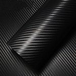 Carbon Fibre Wrap,Car Wrap Vinyl Black 400 x 30 cm with Plastic Scraper for Car,Motorcycle,Laptops,Mobile Phones,with Plastic Scraper