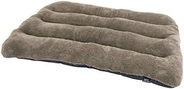 SportPet Designs Waterproof Pet Bed with Non Skid Bottom Fits Plastic Dog Kennel, 33 inch (CM-0353-CS01), Light brown