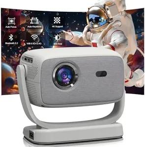 [Auto Focus/4K Support]A8 Projector with 5G WiFi and Bluetooth , 600 ANSI Native 1080P Outdoor Movie Projector, Auto 6D Keystone , Home Theater Projector compatible with Phone/TV Stick/PC