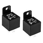 2PCS JD1912 Automotive Relay 12V,High-Power 40 AMP Relay 4 Pin Relay with Water & Dust Resistant Design,Multifunctional Car Relay for Engine Compartment/Motor Headlamps/Fuel Pumps/Horn