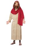 California Costumes 1315 Jesus Christ Religious Adult Sized Costumes, Solid, Red,Natural, XL