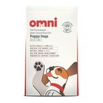 OMNI Vegan Dry Dog Food For Puppies 2kg | Protein Rich Natural Ingredients Biscuits | Plant Powered Kibble Backed by Vets | Supported By Science, Planet Friendly and Made in UK