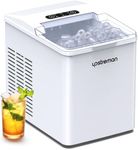 Upstreman Y90 Pro Countertop Ice Maker with Self-Cleaning, 26lbs in 24Hrs, 9 Ice Cubes Ready in 6 Mins, for Home, Kitchen, Office, Bar, Party, White