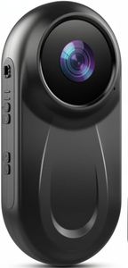 zakotu Mini Body Camera 1080P, 512G Thumb Vlogging Cam Hands-Free Recording, Action Camera with 360° Rotate Clip&Magnetic Clip, Wearable Video Recorder for Traveling/Motorcycle(SD Card Not Included)