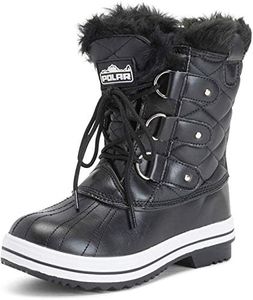 POLAR Womens Snow Boots Black Size: 10