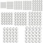 Kamtop 200 PCS Hose Clips Set - 10 Sizes 304 Stainless Steel Hose Clamps Assortment, 7-21mm Adjustable Hose Pipe Clips Single Ear Hose Clamps for Water Pipe, Gas Pipe, Automobile Pipe