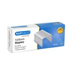 Rapesco S13060Z3 13/6mm Galvanised Staples, Box of 5000