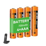 NI-MH AAA Rechargeable Battery 1.2V 700mah 4 Pack AAA rechargeable Batteries for Panasonic BT Gigaset Cordless Phones