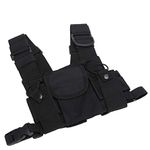 Talkie Chest Pouch, Harness Chest Front Pack Pouch, Universal Radio Chest Harness Bag Pocket Pack, Adjustable Shoulder Strap