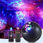 Star Projector Galaxy Light, 15 White Noise Galaxy Night Light Projector, Bluetooth Speaker Planetarium Projector Mood Lighting, Remote Timer Baby Night Light for Kids Room Decor,Upgrade Music&Texture