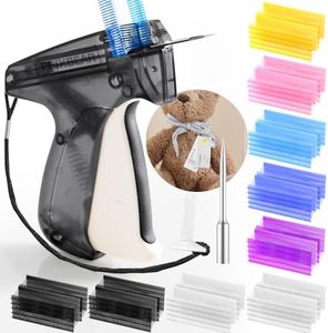 PHIXBEAR Stronge Steel Needle Tagging Gun for Clothing, Price Tag Attacher Gun with 1100pcs Colorful Fasteners 2 inch for Manufacturers, Retailers, Consignment, Yard Sales, Garage Sales