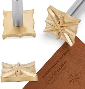 Custom Leather Stamp - Personalized Brass Embossing for Leatherworking | Handcrafted Leather Branding Stamp with Letters & Designs | Leatherwork Tooling Stamps for Crafters, DIY & Professional Use