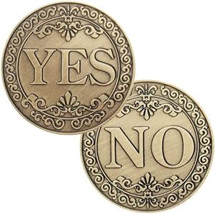 Yes No Challenge Coin Decision Maker - Bronze