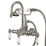 Kingston Brass CC10T1 Vintage Leg Tub Filler with Hand Shower, 4-3/4-Inch, Polished Chrome