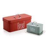 HAZEL Bread Butter Box Set | Bread Box and Butter Dish Combo | Food Grade Storage for Kitchen | Perfect Diwali Gifts for Keeping Your Bread and Butter Fresh During Festive Celebrations