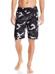 Kanu Surf Men's Camo Swim Trunks, Black, Small