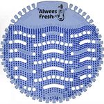 Urinal Screens, Splash Mats, Urinal Deodoriser - 10 Pack - Fits Most Top Urinal Brands & Waterless. Anti-Splash & Odour Neutraliser by Alwees Fresh… (blue)