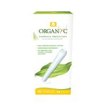 Organyc 100% Organic Cotton Tampons with Applicator for Sensitive Skin, REGULAR, 16 count