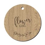 Wooden Wedding Dress Hanger Tag for Bride/Bridesmaid/Flower Girl/Maid of Honour/Mother of the Bride/Groom (Flower Girl)