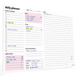 A4 Daily Planner Pad – 52 sheets - Organiser with Daily Schedule, Large Notes Area, To Do List Daily Planning, Habit Tracker – Tear Off Desk Pads for Work, Business, Home or Exam Study Revision