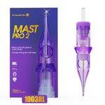 Mast Pro2 Tattoo Needles Cartridges, Pro Needles Pins for Super Aritsts, 20 Count, Disposable Round Liner (1003RL)