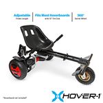 Hover-1 Beast Buggy Attachment | Compatible with Most10 Electric Hoverboards, Hand-Operated Rear Wheel Control, Adjustable Frame & Straps, Easy Assembly & Install