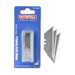 Faithfull FAITKB10 10 Heavy Duty Trim Knife Blades in Dispenser