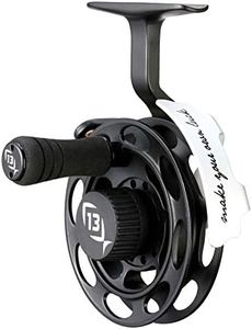 13 FISHING - Black Betty - Inline Ice Fishing Reel - 1:1 Gear Ratio - Left Hand Retrieve + Right Hand Retrieve Interchangeable - BB2015