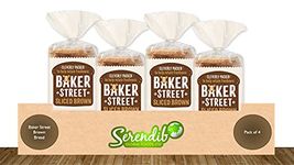 Baker Street Brown Bread | Pack of 4 | 600g each | Cleverly Packed for Long Life Freshness | Pre-Sliced