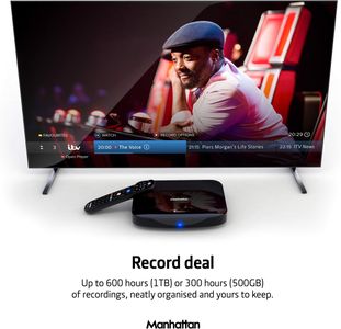 Manhattan T3-R 4K Recorder with 500GB Storage – Freeview Play TV Box
