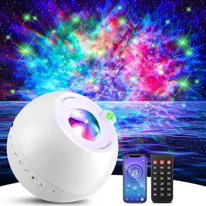 Star Projector, 【105 Effects+Dimmable】 Galaxy Projector Light for Bedroom, 【15 White Noises+Bluetooth】 Galaxy Light, 【Remote+Timer】 Sensory Lights