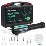Mxmoonfree Induction Heater Bolt Removal Tool, 8 Coils & Rugged Case for Nuts, Bolts & Bearings, Black, 2 Warranty, 110V (1200, Watts)