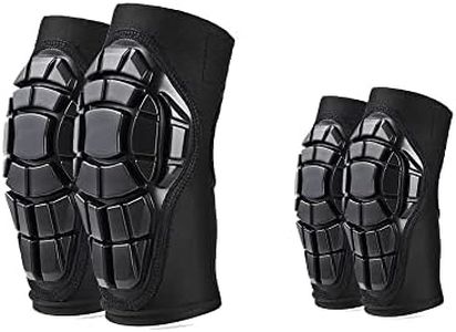 VIWINVELA Kids Knee Pads and Elbow Pads Set Toddler Soft Protective Gear Black S