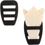 WLLHYF 2 Pack Assorted Pocket Square Holder for Men Prefolded Silk Square Scarf Tuxedos Suits Dinner Jackets Organizer Accessories