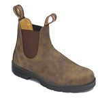 Blundstone Classic 585 Chelsea Boots, Rustic Brown 6.5 AUS/9.5 Women US/7.5 Men US