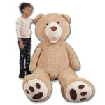 Giant Teddy Bear, 100 to 340 cm - CE Certified, Ultra Soft and Plush, Assured Cuddles - Assembled in France for Celebrations, Birthdays, Room Decor (260 cm / 102,3 inches)