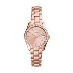 Fossil Watch for Women Scarlette Mini, Quartz Movement, 32 mm Rose Gold Stainless Steel Case with a Stainless Steel Strap, ES4318