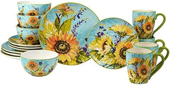 Certified International Sun Garden 16 pc Dinnerware Set, Service for 4, Multicolor