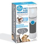 Bell+Howell PawPerfect Pet Fur and Hair Trimmer Dog Hair Clippers with Stainless Steel and Ceramic Blades Low Noise Rechargeable and Cordless Shaver for Dogs Cats and Other Furry Pets As Seen On TV