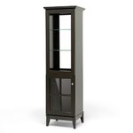 Baxton Studio Nelson Modern Storage Tower, Dark Brown