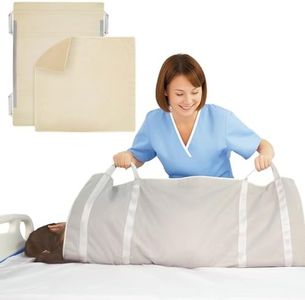 KUAZIDAR Underpad and Positioning Bed Pad dismountable Washable Waterproof Incontinence pad underpad with Reinforced Handles Transfer Sheet pad for Turning Inconvenience Care 34"× 45" （Grey）