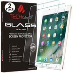 [2 Pack of] TECHGEAR GLASS Edition for iPad 9.7" (2018/2017, 5th & 6th Generation), iPad Air 1, iPad Air 2 Screen Protector, Genuine Tempered Glass Guard Cover - Apple Pencil Compatible