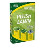 Pronto Seed Plush Lawn 1.2 kg - Fast-Growing Grass Seed & Conditioner Mix - Covers 30m2 for Lawn Repair & Restoration - DEFRA Approved, Eco-Friendly, & Pet Safe (1.2kg)