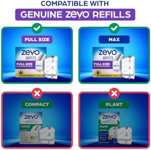 Zevo MAX Indoor Bug Catcher & Fly Trap – 2 Bases, 3 Cartridges, No-Mess