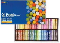 MUNGYO Oil Pastels in Assorted Colours - 11 x 70 mm (Pack of 48)