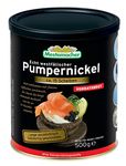 Pumpernickel, German Dark rye-Whole-Grain Bread, Canned Bread, 500g net, tin (3.90 GBP/kg)