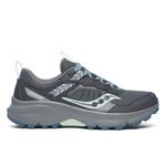 Saucony Women's Excursion Tr17 Trail Running Shoe, Shadow/Jade, 9 W US
